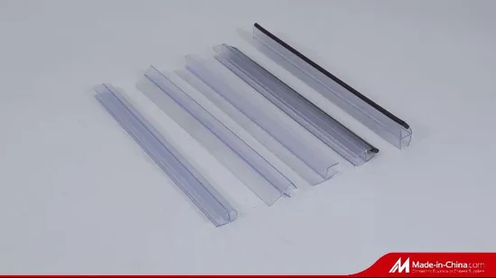 Shower Screen Door Seal Strip Rubber Plastic Seal for 10mm Curved Glass