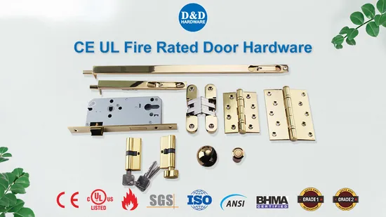 UL Listed Fire Resistance 3 Hour Wood Main Building Door Hardware