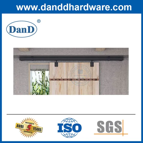 Heavy Duty Single Track Bypass Big Spoke Wheel Sliding Barn Door Hardware
