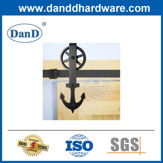 Modern Interior Solid Wood Sliding Pocket Door Barn Door Hardware