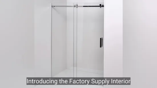 Factory Supply Interior Shower Door Sliding Kit Hardware Frameless Glass Shower Enclosures 