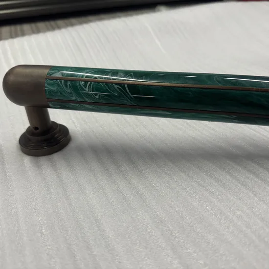 Ouken Luxury Entrance Glass Door Handle Black Golden Brass Sliding Door Handle Exterior Large Entrance Swing Wooden Door Handle 