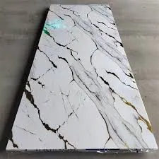 1220*2440mm Waterproof SPC bathroom Stone Plastic Composite Shower Marble SPC Wall Panels 