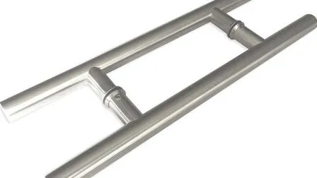 Stainless Steel Push Pull Bar Handle Heavy Duty Double Sided H Shape Swing Door Handle 
