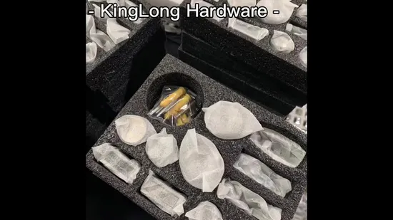 Stainless Steel Bathroom Frameless Sliding Shower Door Glass Hardware 