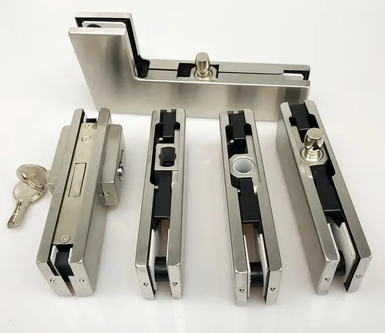 Good Quality Stainless Steel Panel Big L Patch Fitting Swing Glass Door Hardware 