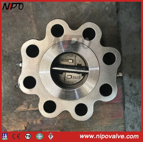 Lug Type Dual Door Wafer Type Swing Check Valve 
